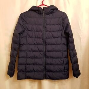 UNIQLO girls or boys size 13 blue puffer jacket EUC